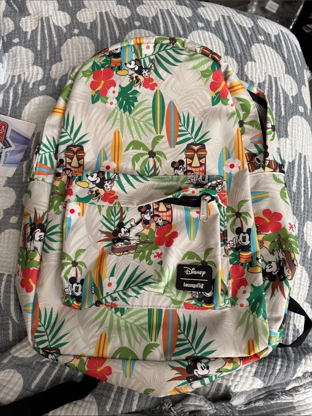 NWOT!!! - Loungefly x Disney Tropical Mickey and Minnie Backpack - Full Size
